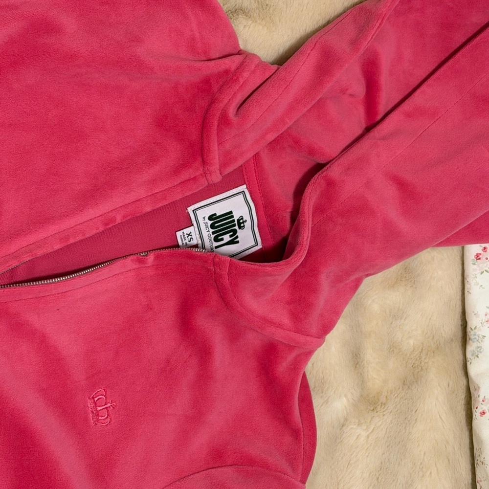 Juicy Couture Fuchsia Velour Jacket
